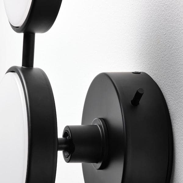 Ikea KABOMBA - LED wall lamp, adjustable light intensity matt/black, 47x14 cm