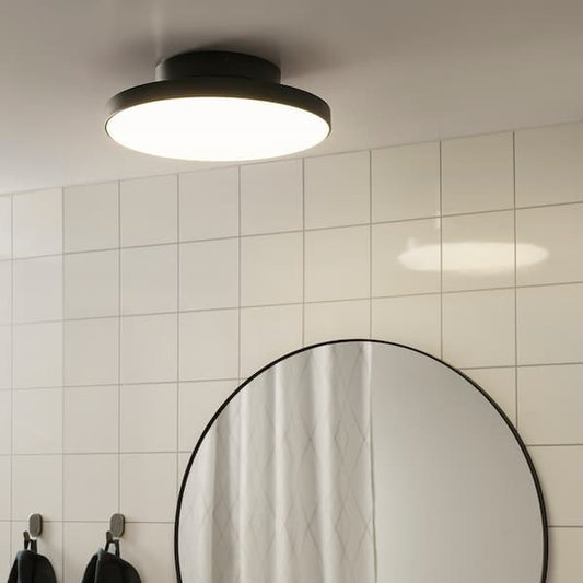 Ikea KABOMBA - LED ceiling light, matt/black, 36 cm , 36 cm