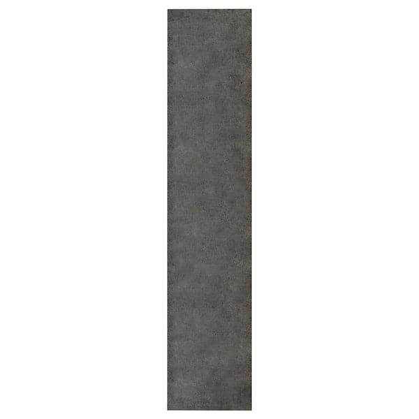 KALHYTTAN door, dark grey concrete effect, 40x200 cm