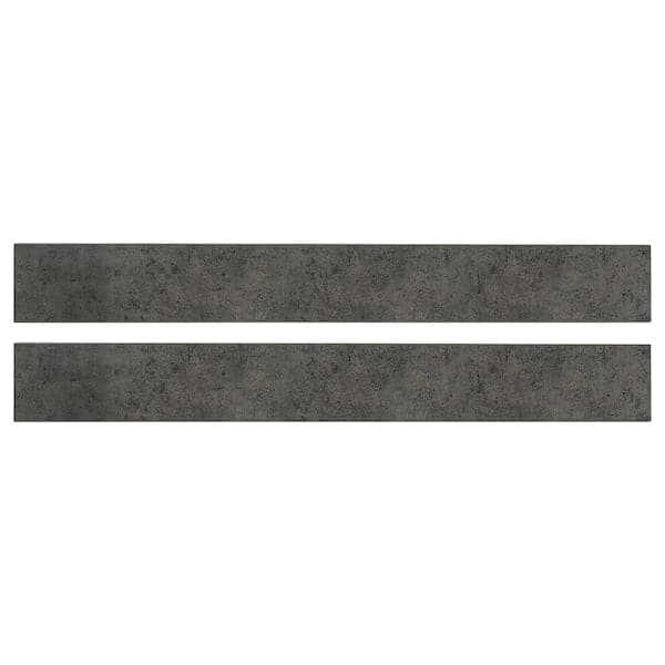 KALHYTTAN drawer front, dark grey concrete effect, 80x9.7 cm