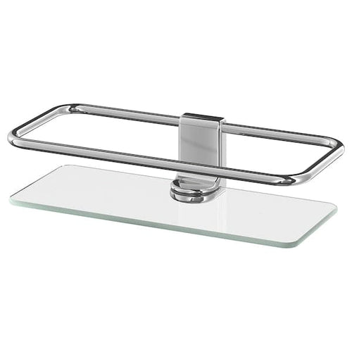 KALKGRUND - Shower shelf, chrome-plated , 24x6 cm