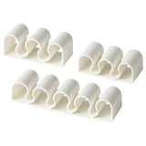 KALKSTUFF cable holder, set of 3, white, 7.1x2.0 cm