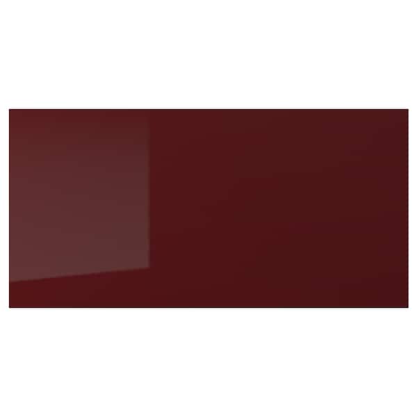 KALLARP - Drawer front, high-gloss dark red-brown, 80x40 cm - best price from Maltashopper.com 20428303