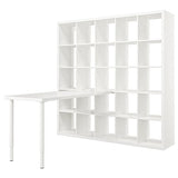 KALLAX / LAGKAPTEN desk combination, white, 182x179x182 cm