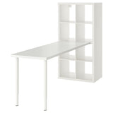 KALLAX / LAGKAPTEN desk combination, white, 77x179x147 cm