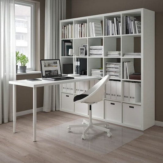 Ikea KALLAX / LAGKAPTEN - Desk combination, white, 182x179x182 cm