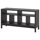KALLAX tv bench with underframe, black-brown, 147x39x78 cm
