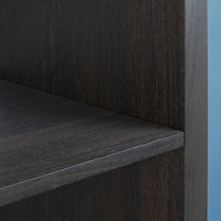 KALLAX - Shelving unit with 2 inserts, black-brown, 77x147 cm - best price from Maltashopper.com 99027227