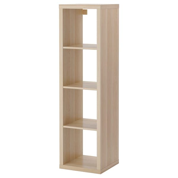 KALLAX - Shelving unit, white stained oak effect, 42x147 cm - best price from Maltashopper.com 40324516