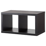KALLAX shelving unit, black-brown, 77x41 cm