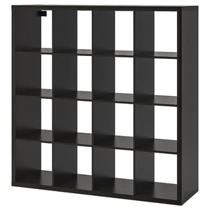 KALLAX - Shelving unit, black-brown, 147x147 cm - best price from Maltashopper.com 10275862