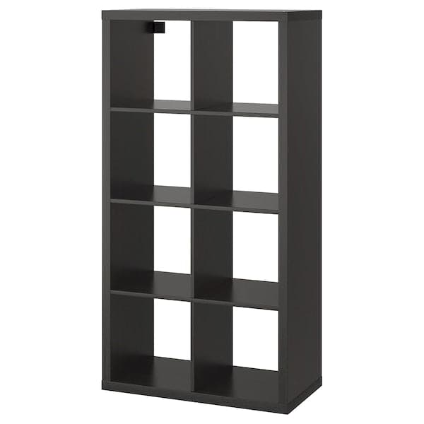 Ikea KALLAX - Shelving unit, black-brown, 77x147 cm