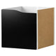 KALLAX insert with door, wave shaped/blackboard surface, 33x33 cm