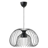 KALLFRONT / HEMMA pendant lamp, black, 52 cm