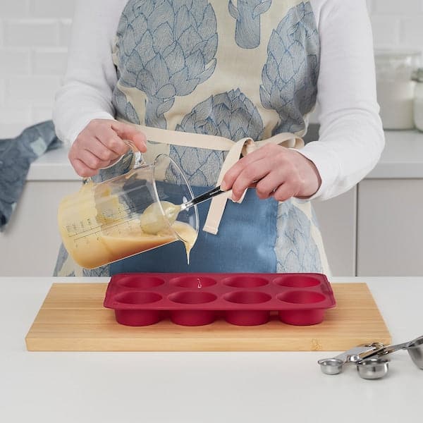 KANTNÅL - Muffin mould, dark red, 18x30 cm - best price from Maltashopper.com 80557250