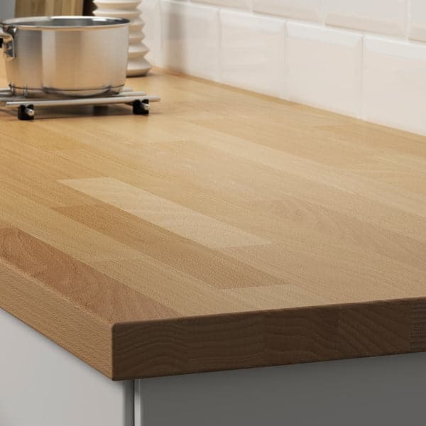 Ikea KARLBY - Worktop, beech/veneer, 186x3.8 cm