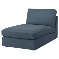 KIVIK chaise longue, Gunnared blue, 90x83x163 cm