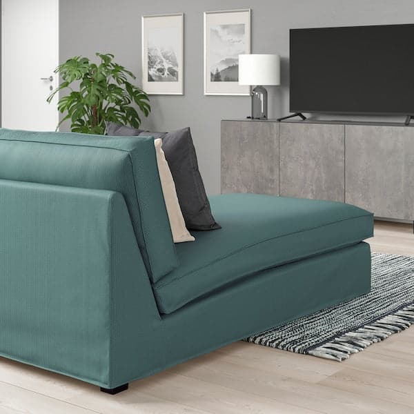 KIVIK Chaise-longue, Kelinge grigio-turchese , - best price from Maltashopper.com 59443029