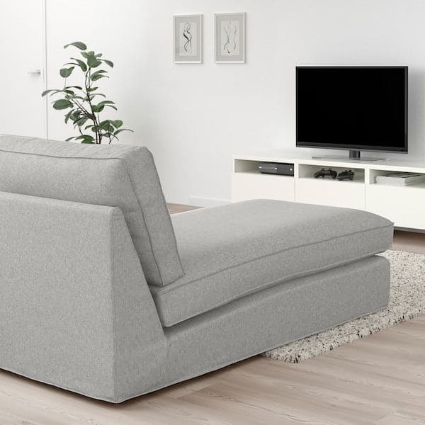 Ikea KIVIK - Chaise-longue, Tallmyra white/black ,