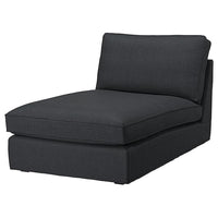 KIVIK chaise longue, Tresund anthracite, 90x83x163 cm