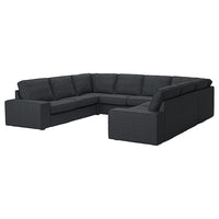 KIVIK u-shaped sofa, 6 seat, Tresund anthracite, 328x83x257 cm