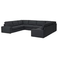 KIVIK u-shaped sofa, 7-seat, Tresund anthracite, 368x83x257 cm