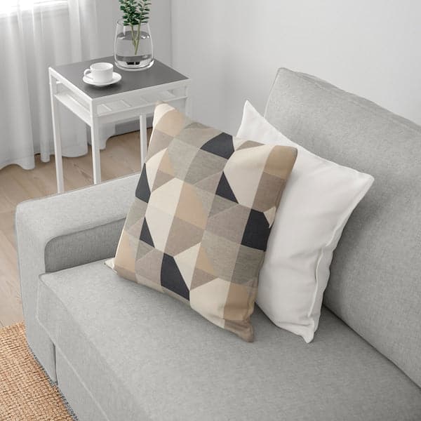 Ikea KIVIK - 6 seater angol sofa/chaise-longue, Tallmyra white/black ,