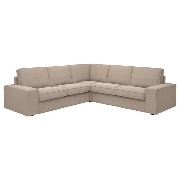 Ikea KIVIK - 4 seater corner sofa, Tallmyra beige