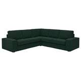 KIVIK corner sofa, 4-seat, Tallmyra dark green, 257x83x95 cm
