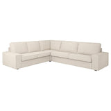 KIVIK corner sofa, 5-seat, Gunnared beige, 24x83x95 cm