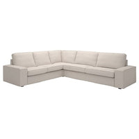 KIVIK corner sofa, 5-seat, Tresund light beige, 24x83x95 cm