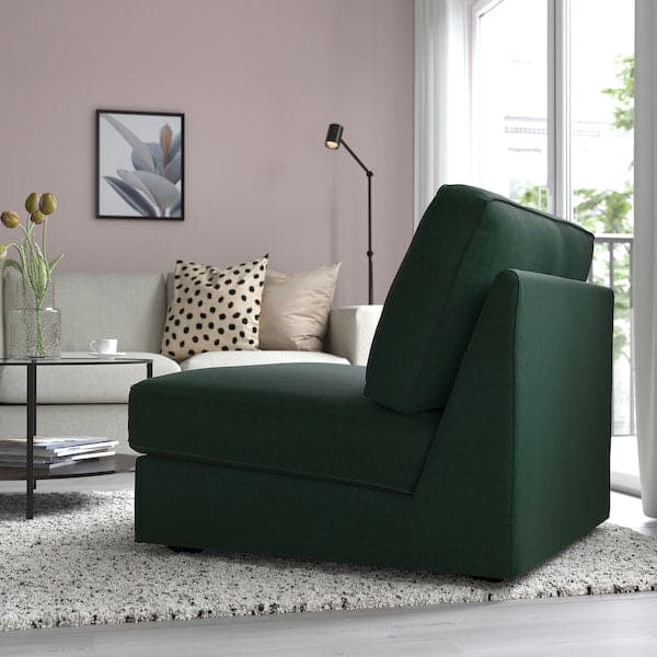 KIVIK - 1-seater sofa bed, Tallmyra dark green , - best price from Maltashopper.com 99482778
