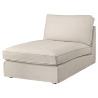 KIVIK cover for chaise longue, Gunnared beige