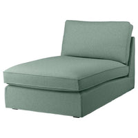 KIVIK cover for chaise longue, Tallmyra light green