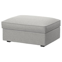 KIVIK cover for footstool with storage, Tallmyra white/black