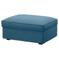 KIVIK cover for footstool with storage, Tallmyra blue