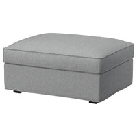 KIVIK footstool with storage, Tibbleby beige/grey, 90x43x70 cm