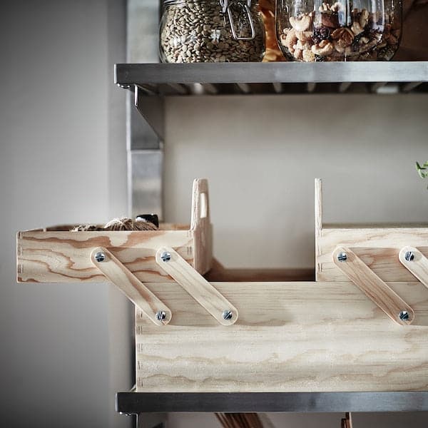 Ikea KLÄMMEMACKA - Desk organiser, natural plywood, 35x22 cm