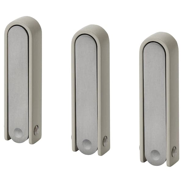 Ikea KLYKET - Folding hook, aluminium/beige