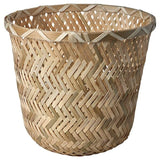 KLYNNON plant pot, handmade bamboo, 15 cm