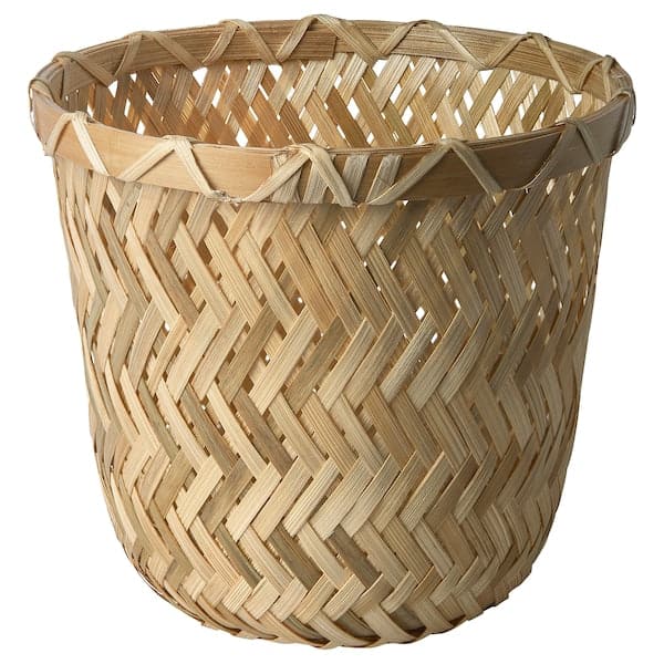 Ikea KLYNNON - Plant pot, handmade bamboo, 12 cm