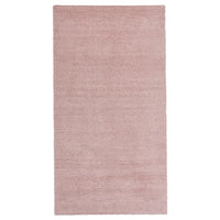 KNARDRUP rug, low pile, pale pink, 80x150 cm