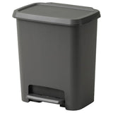 KNÖCKLA pedal bin, dark grey, 25 l