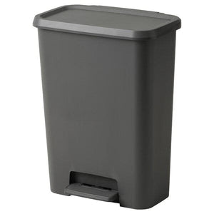 Ikea KNÖCKLA - Pedal bin, dark grey, 50 l