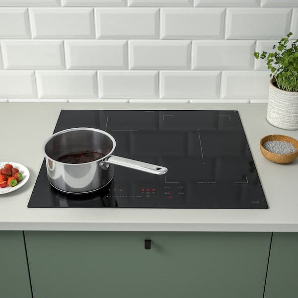 Ikea KOLSTAN - Induction hob, IKEA 500 black, 58 cm