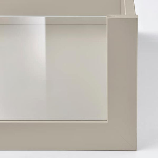 Ikea KOMPLEMENT - Drawer with glass front, grey-beige, 75x58 cm