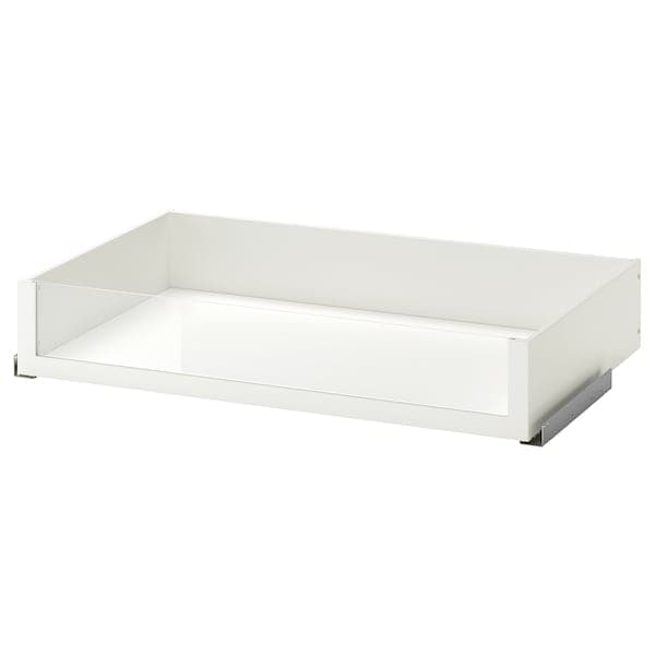Ikea KOMPLEMENT - Drawer with glass front, white, 100x58 cm