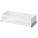 KOMPLEMENT drawer with framed glass front, white, 75x35 cm
