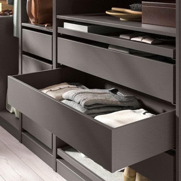 KOMPLEMENT - Drawer, dark grey, 100x58 cm - best price from Maltashopper.com 90509193