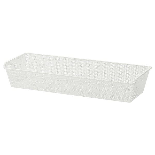 KOMPLEMENT mesh basket, white, 100x35 cm